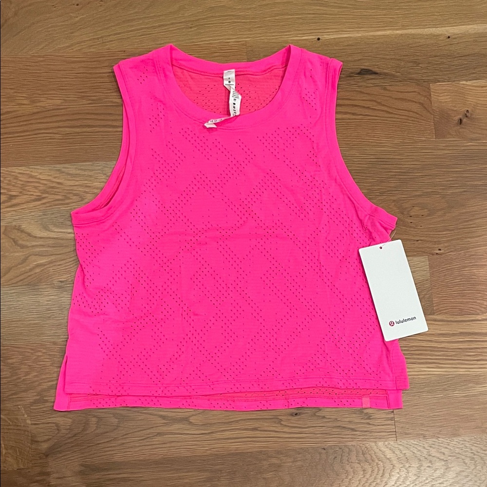 lululemon athletica Vibrant Pink Train to Be Tank